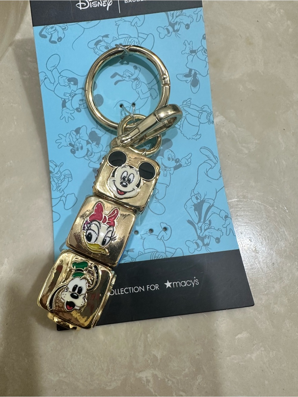 Disney Mickey, Minnie & Pluto Keychain - Macy's x Baublebar Collection